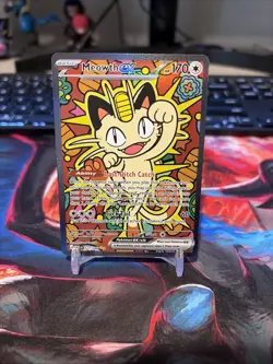 2026 Pokemon Meowth Ex 121/088 - Special Illustration Rare - Perfect Order - Image 1