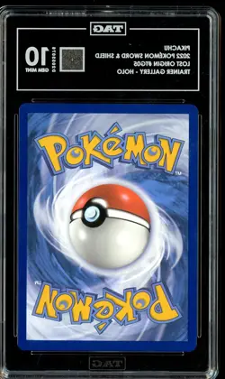 2022 Pokemon Sword & Shield Lost Origin Trainer Gallery TG05 Pikachu Holo TAG 10 - Image 2