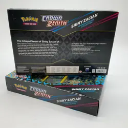 Lot of (2) Pokemon TCG CZ Shiny Zacian Premium Figure Collection Boxes SEALED - Image 2