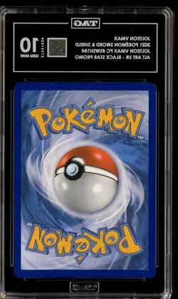 2021 Pokemon SWSH Black Star Promo SWSH184 Jolteon VMAX Alt Art UR TAG 10 - Image 2