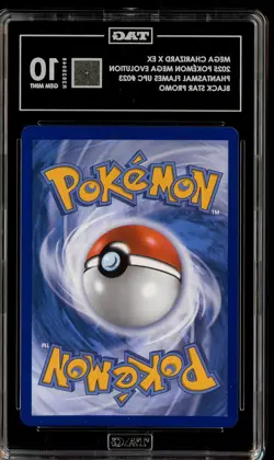 2025 Pokemon Mega Evolution Phantasmal Flames BSP 23 Mega Charizard X ex TAG 10 - Image 2