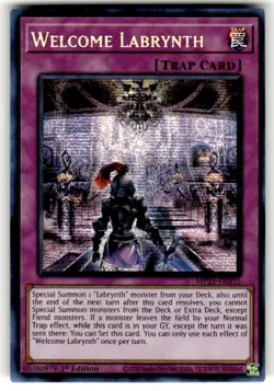Yugioh Welcome Labrynth MP23-EN235 Prismatic Secret Rare 1st Edition NM - Image 1