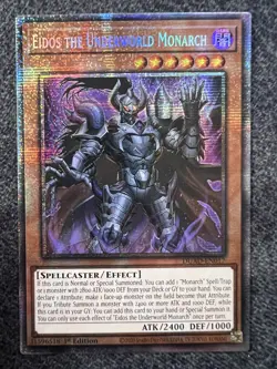Yugioh Eidos the Underworld Monarch DUAD-EN017 Starlight Rare 1st Edition NM - Image 1