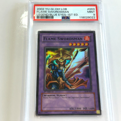 Yu-Gi-Oh! "Flame Swordsman" 1st Edition LOB-003 MINT PSA 9 Vintage - Image 3