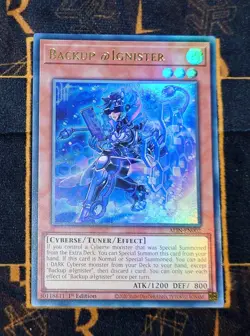 YUGIOH Backup @Ignister (ALIN-EN002) Ultra Rare 1st Edition Near Mint - Image 1