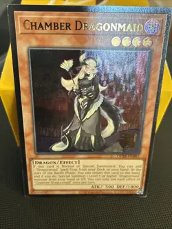 Yugioh! | Chamber Dragonmaid (UTR) OP28-EN002 OTS Pack 28 Ultimate Rare NM - Image 1