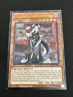 Yugioh! | Chamber Dragonmaid (UTR) OP28-EN002 OTS Pack 28 Ultimate Rare NM - Image 2