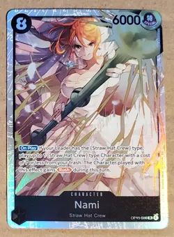 Nami OP15-086 Super Rare Adventure on Kami's Island One Piece NM - Image 1