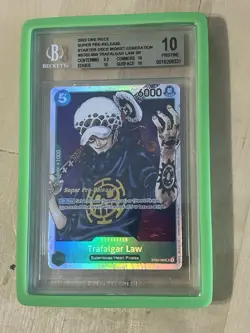 2022 One Piece Trafalgar Law ST02-009 Super Pre-Release BGS 10 - Image 1