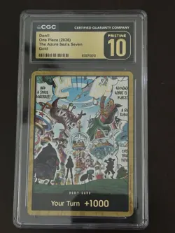One Piece CCG Gold Border Don!! - Egg CGC 10 Pristine - Image 1