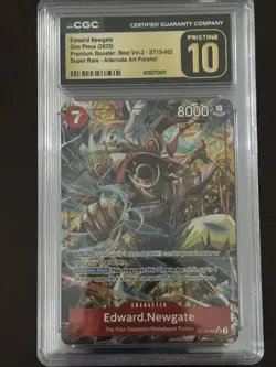 One Piece Edward Newgate ST15-002 SR Alternative Art PRB-02 CGC 10 Pristine - Image 1
