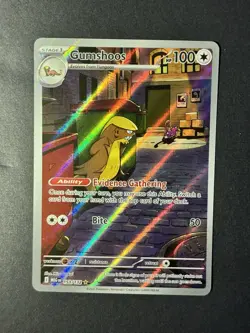 Gumshoos 153/132 Mega Evolution Illustration Rare Pokemon TCG NM/M - Image 1