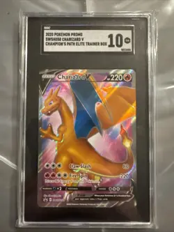 Charizard V SWSH050 SWSH: Sword & Shield Promo Cards Holo SGC 10 - Image 1