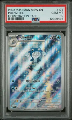 PSA 10 POLIWHIRL 176/165 | 151 IR Full Art English Graded Pokemon Card HK - Image 1