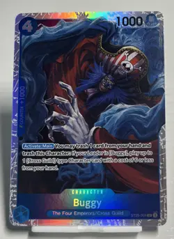 Buggy ST25-004 SR ONE PIECE Tcg Card Game NM Blue - Image 1