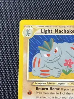 Pokemon TCG Neo Destiny Light Machoke Card 49/105 2002 LP/NM - Image 2