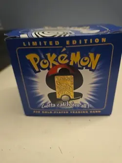 Pokemon 1999 Poliwhirl 23k Gold Plated Trading Card Pokeball Burger King Sealed - Image 3