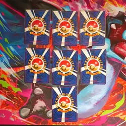 Vintage 1996 Japanese Pocket Monsters Pokemon 7 Card Lot Nintendo (LP) - (MP) - Image 5