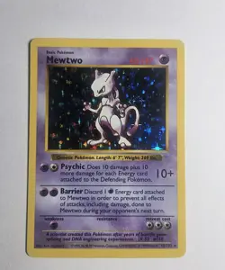 Mewtwo 10/102 1999 Holo !Shadowless! Pokemon Card - Image 1
