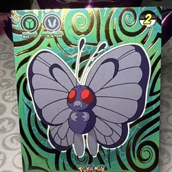 Shadow Box hit Crystal Card Collection Butterfree NON-TCG Pokemon Card Nintendo - Image 2