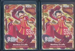 Lot of (2) One Piece P-080 Bandai Card Games Fest 24-25 Monkey.D.Luffy - Image 1