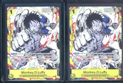 Lot of (2) One Piece TCG OP-10-111 Monkey.D.Luffy Prem. Card. Coll. Vol.1 - Image 1