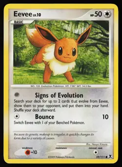 Eevee #59 Rising Rivals Pokemon Card - Image 1