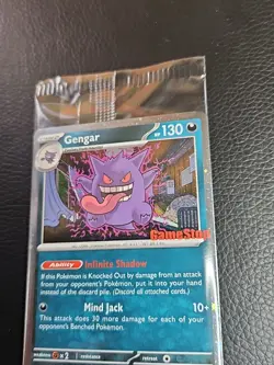 Gengar Promo Card Pokemon Perfect Order Gamestop Stamped 050/088 SEALED - Image 2
