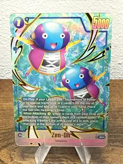 Zen-Oh FB09-031 Alternate Art Dual Evolution Dragon Ball Card English Fusion - Image 1
