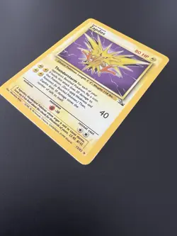 Zapdos 15/62 Fossil Unlimited 1999 Pokemon Card Holo Rare NM - Image 3