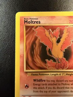 Moltres - 27/62 - WOTC Fossil Set Rare Pokemon Card - LP - Image 2