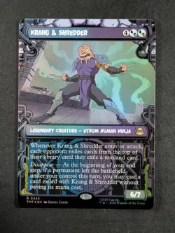 2026 Magic: The Gathering KRANG & SHREDDER #0245 TMNT Foil Showcase Rare English - Image 1