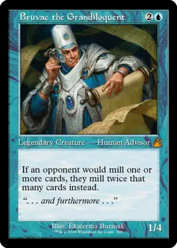 Bruvac the Grandiloquent (Retro Frame) [RVR - 309] - NM [Foil] TCG MTG - Image 1