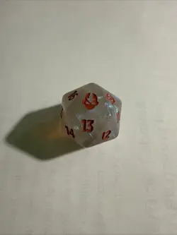 1x Oversized Spindown D20 Die - MTG Avatar: The Last Airbender Dice Life Counter - Image 1