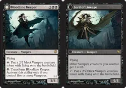 MTG - Bloodline Keeper // Lord of Lineage - Innistrad - MP, English Magic FLAT R - Image 1