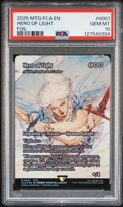 PSA 10 Hero of Light MTG Final Fantasy Foil PSA 10 - Image 1