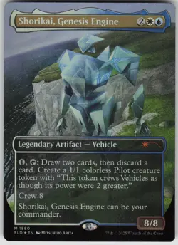 MTG Shorikai Genesis Engine Rainbow Foil Foil NM Secret Lair Magic 1880 - Image 1