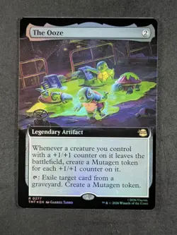 2026 Magic: The Gathering THE OOZE #0277 TMNT Foil Extended Art Rare English - Image 1