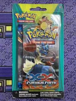 Pokemon 2 Blister Pack Mega Kangaskhan Pin XY Furious Fists And Base X&Y x4 - Image 2