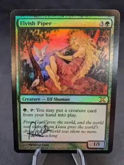 Elvish Piper (262) FOIL |MTG Magic the Gathering 10th Edition| Artist Signed |LP - Image 1