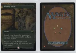 Alternate-Art Borderless - Worldly Tutor Foil Magic: Dominaria Remastered DMR - Image 3