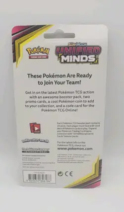 POKEMON SUN & MOON UNIFIED MINDS BLISTER PACK UMBREON AND EEVEE SEALED - Image 2