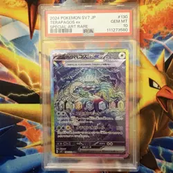 Terapagos Ex #130 Pokemon Japanese Stellar Miracle PSA 10 - Image 1