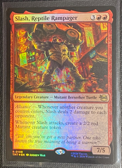 Slash, Reptile Rampager Teenage Mutant Ninja Turtles Foil MTG TMT #108 NM/M - Image 1