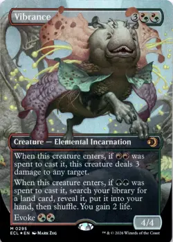 Vibrance FOIL BORDERLESS Lorwyn Eclipsed Magic MTG NM - Image 1