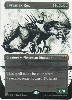 MTG: Phyrexia: All Will Be One: Showcase Tyrranax Rex: Lightly Played Condition - Image 1