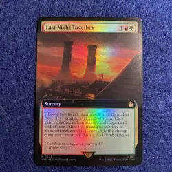 Last Night Together Extended Art Foil - WHO 0423 - NM - MTG Magic - Image 1