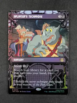 2026 Magic: The Gathering SPLINTER'S TECHNIQUE #0233 TMNT Foil Showcase Rare - Image 1