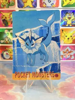 Pokemon Pikachu Vintage Pocket Monsters Vending HOLO Prism Sticker 1998 bandai - Image 5