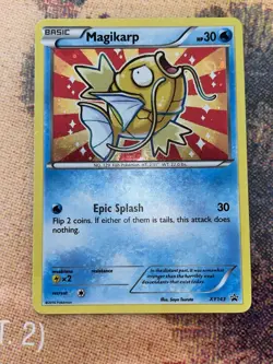 Pokemon Magikarp Holo XY143 Basic Card 2016 English Saya Tsuruta - Image 1